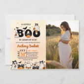 Ein kleines Boo Halloween Baby Shower Party Einladung (Vorderseite)