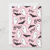 Ein kleines Boo Halloween Baby Sprinkle Einladung (Rückseite)