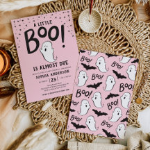 Ein kleines Boo Halloween Baby Sprinkle Einladung
