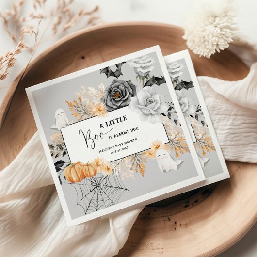 Ein kleines Boo Halloween Babydusche Napkins Serviette