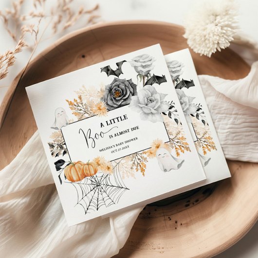 Ein kleines Boo Halloween Babydusche Napkins Serviette