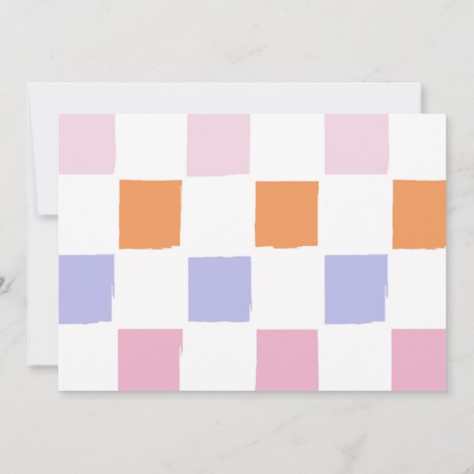 Ein kleines Boo Halloween Groovy Baby Shower Party Einladung (Rückseite)