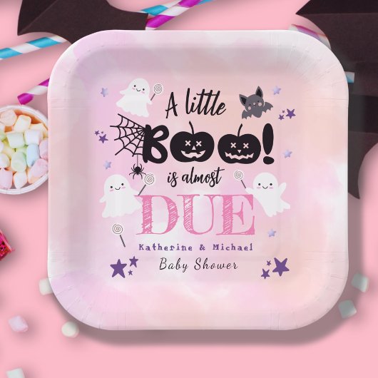 Ein kleines Boo Halloween Niedlich Ghosts Kinderdu Pappteller