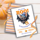 Ein kleines Boo Halloween Niedlich Vampire Bat Geb Einladung