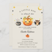 Ein kleines Boo Halloween Pumpkin Baby Dusche Einladung (Vorne/Hinten)