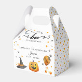 Ein kleines Boo Halloween Pumpkin Fall Baby Dusche Geschenkschachtel (Rückseite)