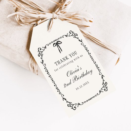 Ein kleines Boo Halloween zum Geburtstag Geschenkanhänger