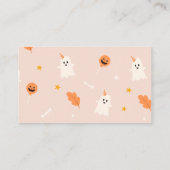 Ein kleines Boo ist fast Baby Dusche Buchungsanfra Begleitkarte (Rückseite)