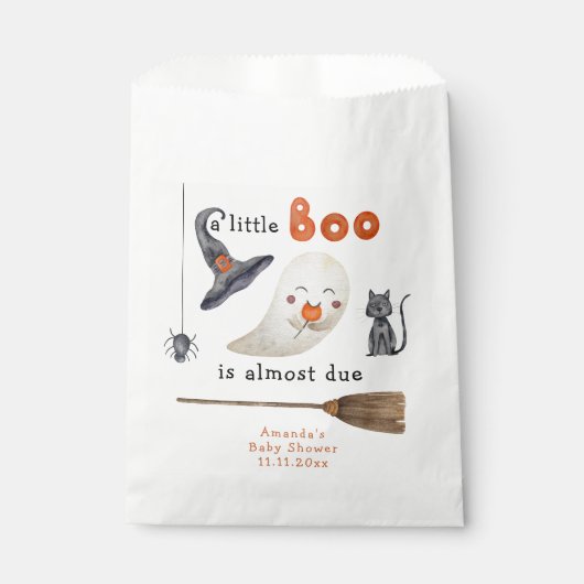 Ein kleines Boo ist fast schon wegen Babydusche Geschenktütchen (Vorderseite)