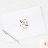 Ein kleines Boo ist fast schon wegen Babydusche Runder Aufkleber (Umschlag)