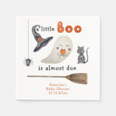 Ein kleines Boo ist fast schon wegen Babydusche Serviette (Vorderseite)