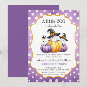 Ein kleines Boo Niedlich Ghost Halloween Kinderdus Einladung