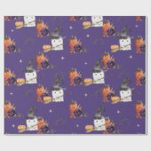 Ein kleines Boo Niedlich Ghost Halloween Kinderdus Geschenkpapier (Flach)