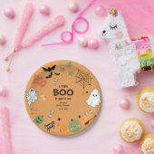 Ein kleines Boo Niedlich Ghost Halloween Kinderdus Pappteller (Party)
