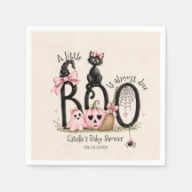 Ein kleines Boo Pink Mädchen Halloween Baby Shower