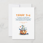 Ein kleines Boo Pumpkin Niedliches Halloween Danke (Vorderseite)