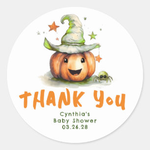 Ein kleines Boo Pumpkin Niedliches Halloween Kinde Runder Aufkleber