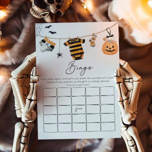 Ein kleines Boo-Wäscheleine-Baby-Shower-Bingo-Spie
