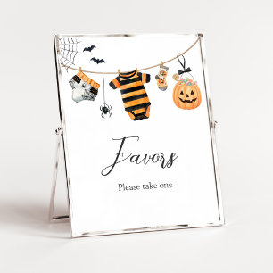 Ein kleines Boo-Wäscheleine-Gunstbeweis-Schild Poster