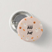 Ein kleines Boot fast fällig Babydusche Button (Vorne & Hinten)