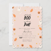 Ein kleines Boot fast fällig Babydusche Einladung (Vorderseite)