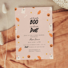 Ein kleines Boot fast fällig Babydusche Einladung