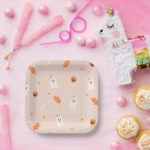 Ein kleines Boot fast fällig Babydusche Pappteller (Party)