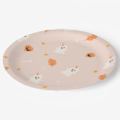 Ein kleines Boot fast fällig Babydusche Pappteller (Schrägansicht)