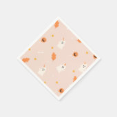 Ein kleines Boot fast fällig Babydusche Serviette (Ecke)