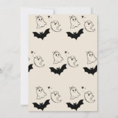 Ein kleines Boot fast fällig Bow Babydusche Invita Einladung (Rückseite)