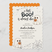 Ein kleines Boot fast zu Halloween Baby Dusche Einladung (Vorne/Hinten)