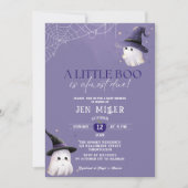 Ein kleines Boot fast zu Halloween Babydusche Einladung (Vorderseite)