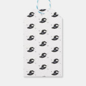 ein kleines Boot fast zu Halloween Geschenkanhänger (Rückseite)