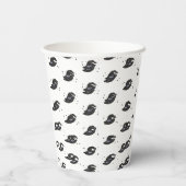 ein kleines Boot fast zu Halloween Pappbecher (Rückseite)