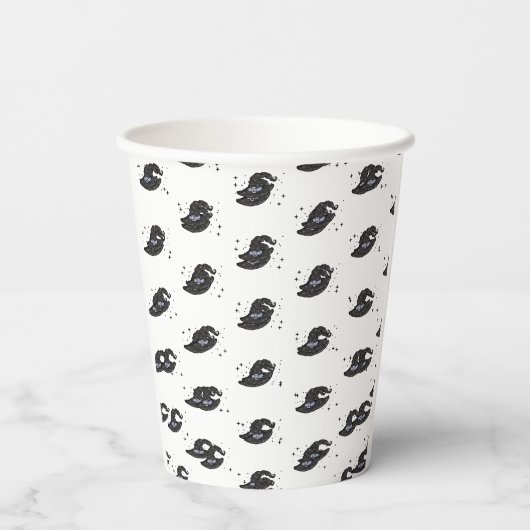 ein kleines Boot fast zu Halloween Pappbecher (Rückseite)