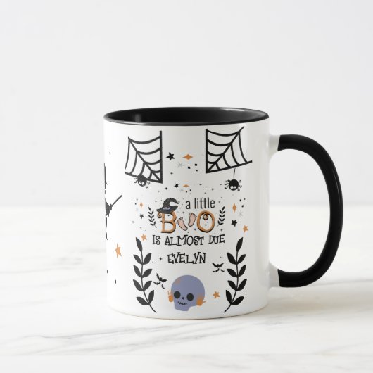 ein kleines Boot fast zu Halloween Tasse (Rechts)
