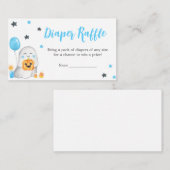 Ein kleines Boot Halloween Baby Duschdusche Windel Begleitkarte (Vorne/Hinten)