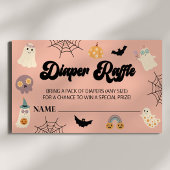 Ein kleines Boot Halloween Baby Duschdusche Windel Begleitkarte