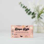 Ein kleines Boot Halloween Baby Duschdusche Windel Begleitkarte (Stehend Vorderseite)