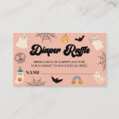 Ein kleines Boot Halloween Baby Duschdusche Windel Begleitkarte (Vorderseite)