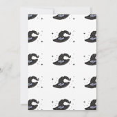 ein kleines Boot ist fast auf halben Babydusche zu Einladung (Rückseite)