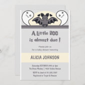 Ein kleines Boot ist fast zu Halloween Einladung (Vorne/Hinten)