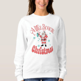 Ein kleines Bougie Weihnachten, Bougie Santa, Weih Sweatshirt