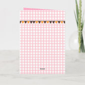 Ein kleines Buh ist fällig Pink Gingham QR Code Ba Einladung (Rückseite)