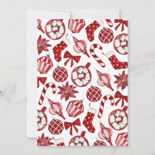 Ein kleines Bündel Joy Weihnachtsdusche Einladung (Rückseite)