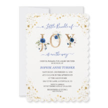 Ein kleines Bündel von Joy Blue Floral Boy Baby Du