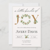 Ein kleines Bundle der Freude Weihnachtsdusche Einladung (Vorderseite)