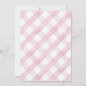 Ein kleines Bunny ist auf dem Weg Babydusche laden Einladung (Rückseite)