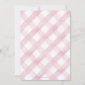 Ein kleines Bunny ist auf dem Weg Babydusche laden Einladung (Rückseite)