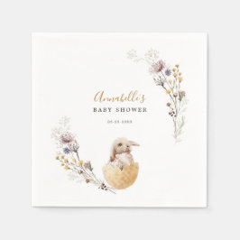 Ein kleines Bunny Oaster Baby Dusche Serviette